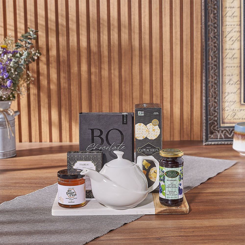 Vanilla Black Tea and Honey Basket – how the gift is presented