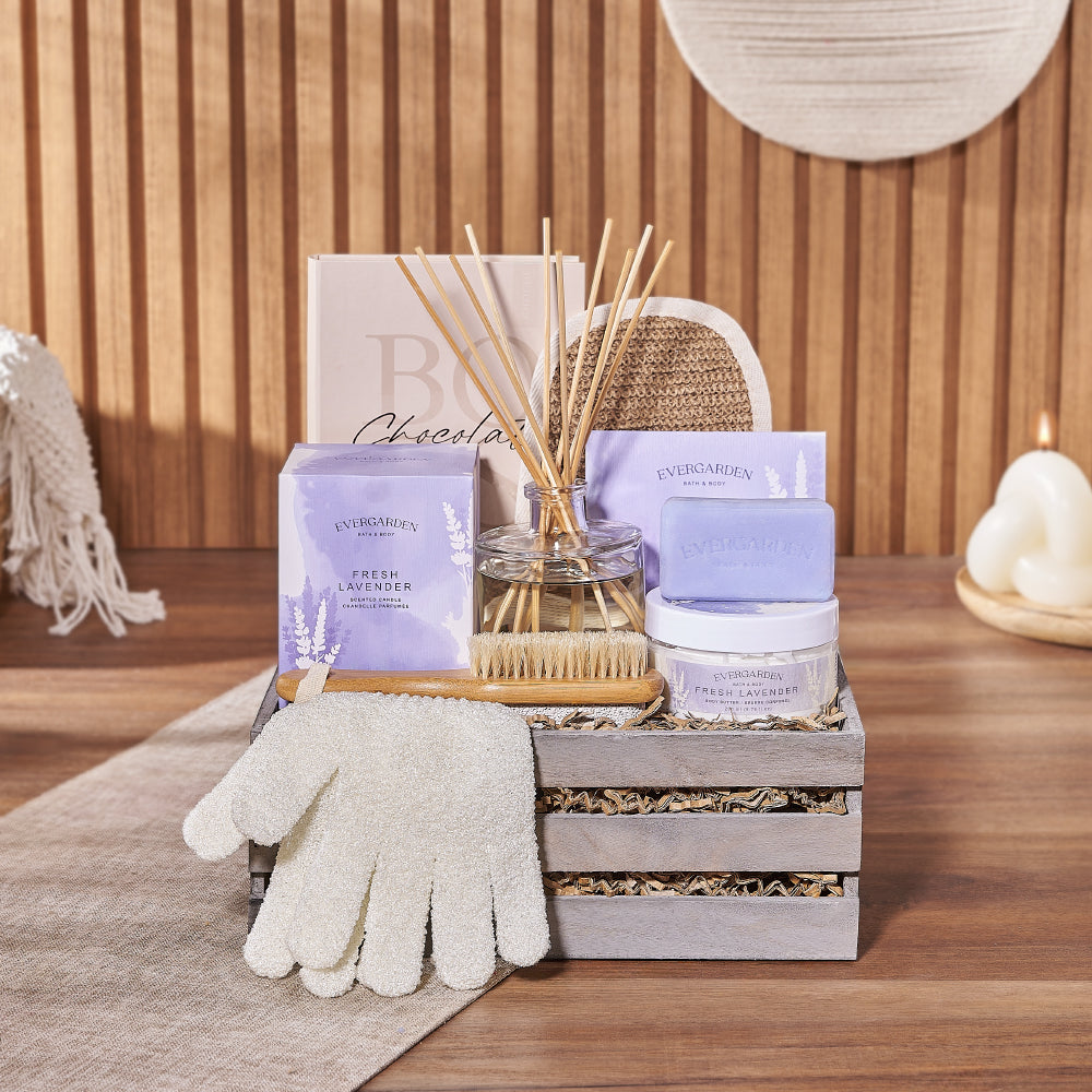 Radiant &amp; Lavish Spa Gift Set from Chicago Baskets - Spa Gift Basket - Chicago Delivery