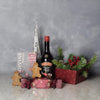 Red Sweets & Spirits Gift Set from Chicago Baskets - Liquor Gift Basket - Chicago Delivery