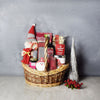 Red & White Christmas Wine Set from Chicago Baskets - Wine Gift Basket - Chicago Delivery