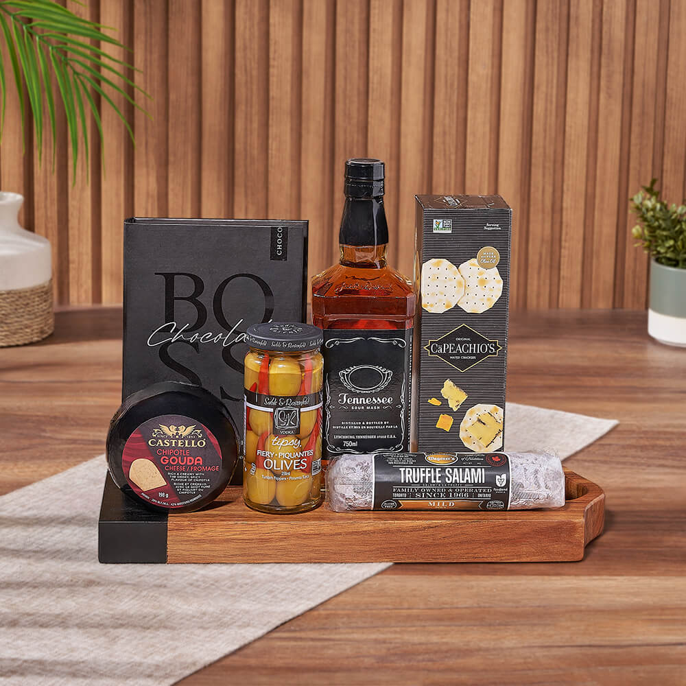 Salami, Cheese &amp; Liquor Board – Chicago baskets – Chicago delivery