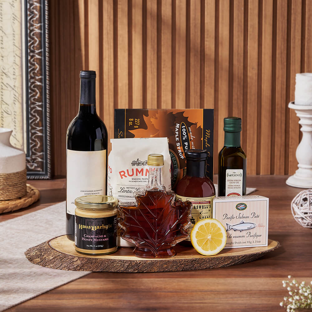 Salmon &amp; Pasta Wine Gift Set, wine gift, wine, seafood gift, seafood, pasta gift, pasta, Chicago delivery