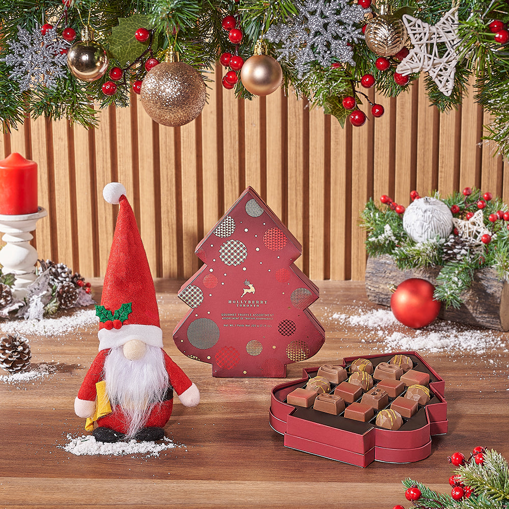 Santa &amp; Gourmet Chocolates Gift Set, Christmas gift, Christmas, chocolate gift, chocolate, Chicago delivery