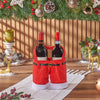 Santa’s Holiday Wine Duo Bag, christmas gift, christmas, wine gift, wine, holiday gift, holiday, Chicago  delivery