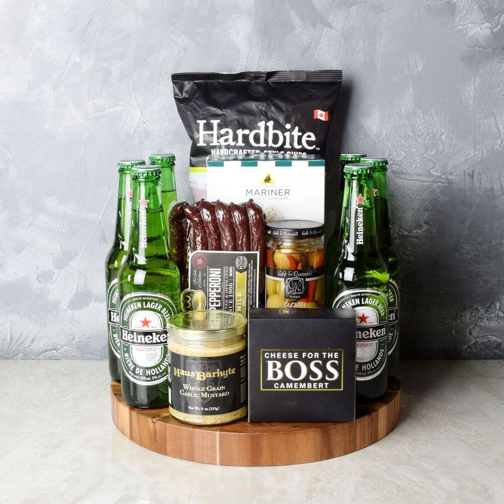 Six Pack &amp; Snack Gift Set from Chicago Baskets - Chicago Delivery