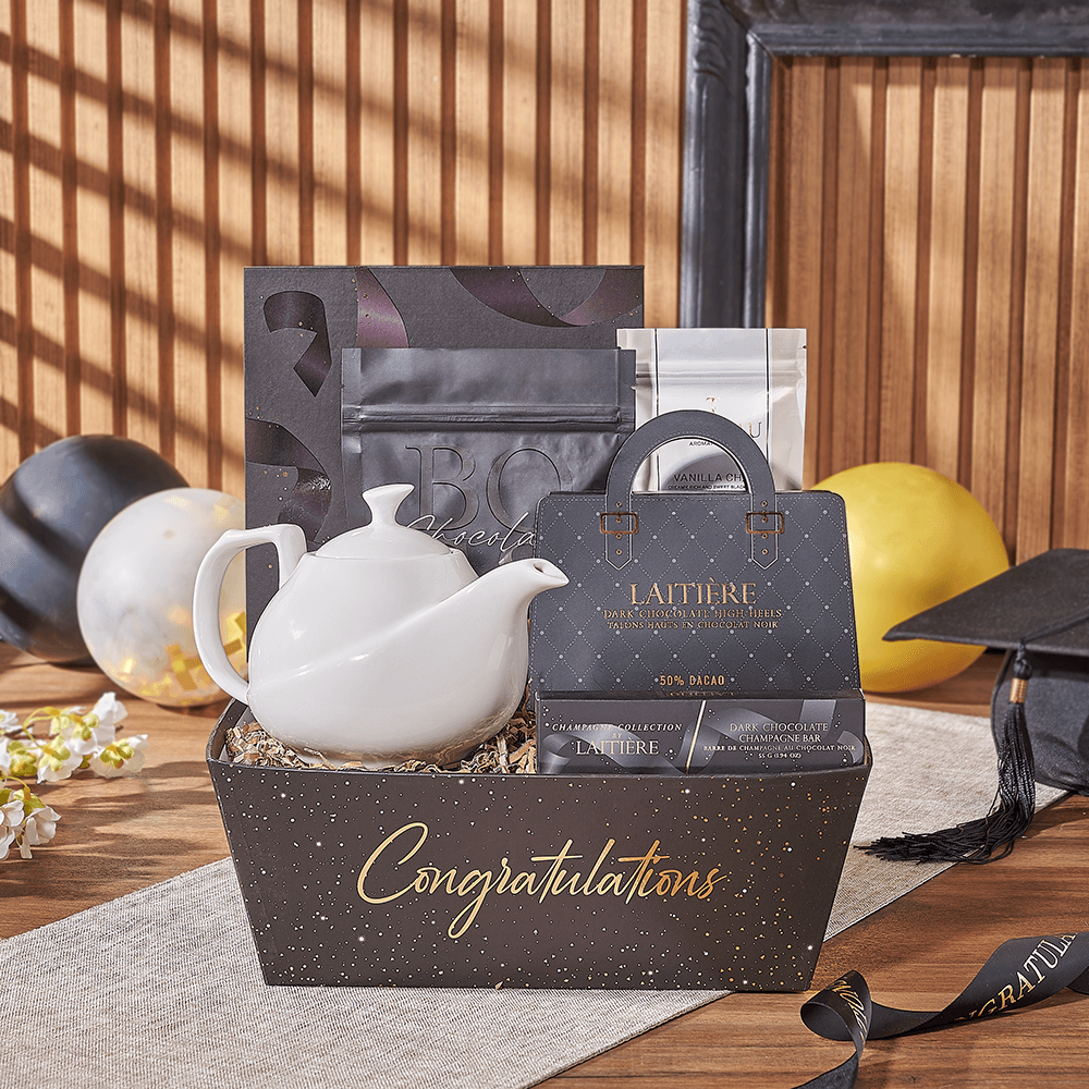 Soothing Tea Graduation Gift, tea gift, tea, graduation gift, graduation, chocolate gift, chocolate, Chicago delivery