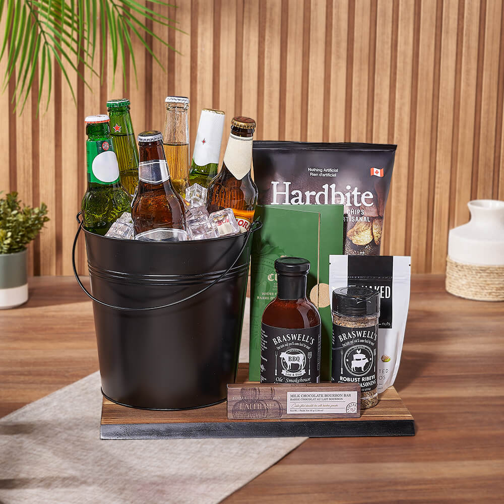 Summer Gift Baskets - Summertime Beer Gift Set, beer gift, beer, chocolate gift, chocolate, snack gift, snack, Chicago delivery