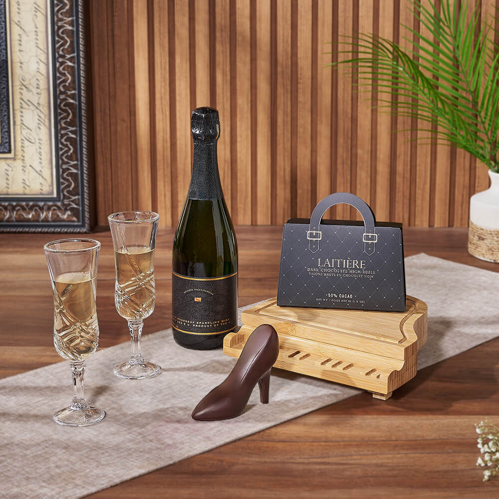 Sweet Chocolate &amp; Champagne Gift – Chicago baskets – Chicago delivery