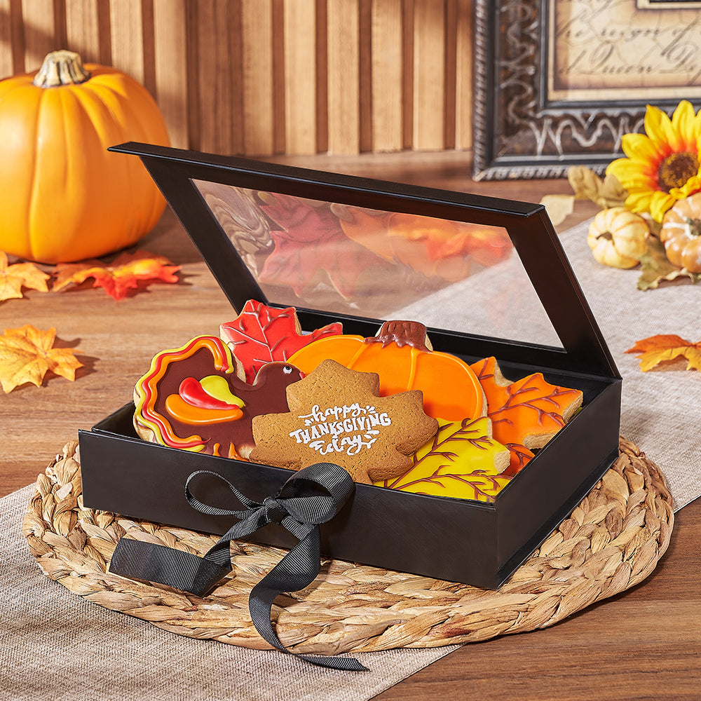 Thanksgiving Handmade Cookie Box – how the gift is presented