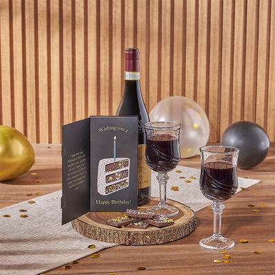 The Marvelous Birthday Gift Set, wine gift, wine, birthday gift, birthday, chocolate gift, chocolate, Chicago delivery