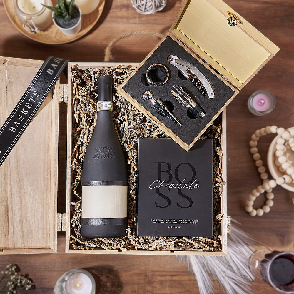 Ultimate Wine &amp; Chocolate Gift Box, wine gift, wine, chocolate gift, chocolate, Chicago delivery