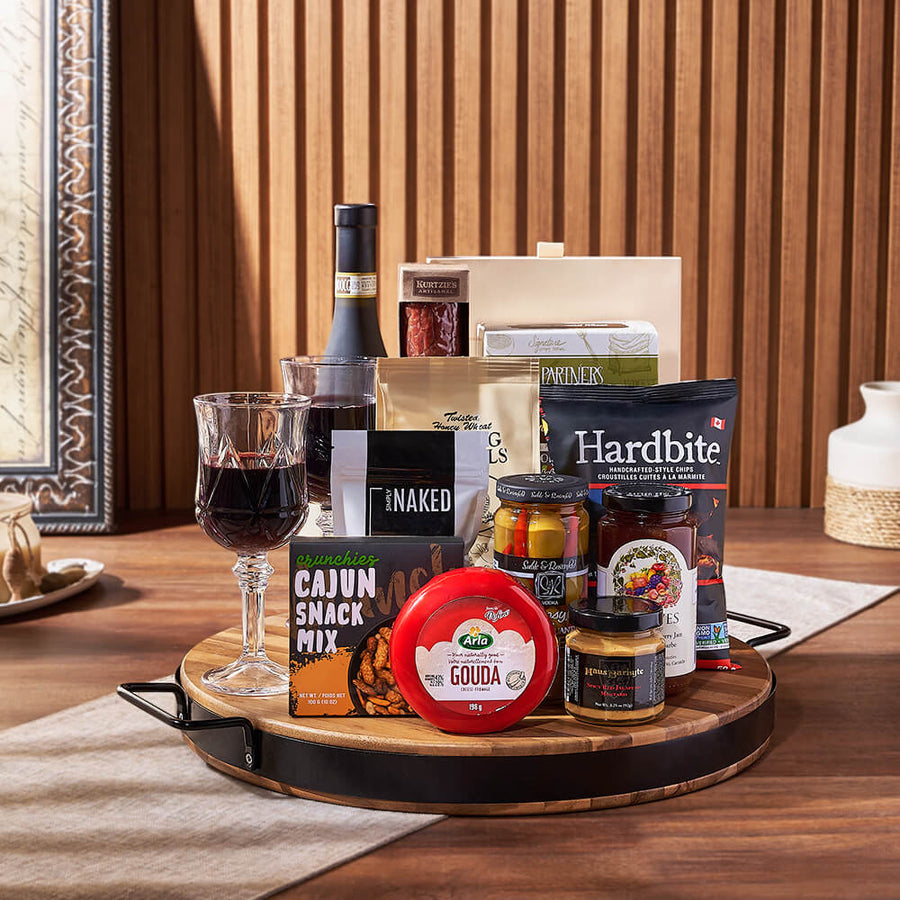 Wish You Success Wine & Goodies Gift Basket from Chicago Baskets - Wine Gift Set - Chicago Delivery.