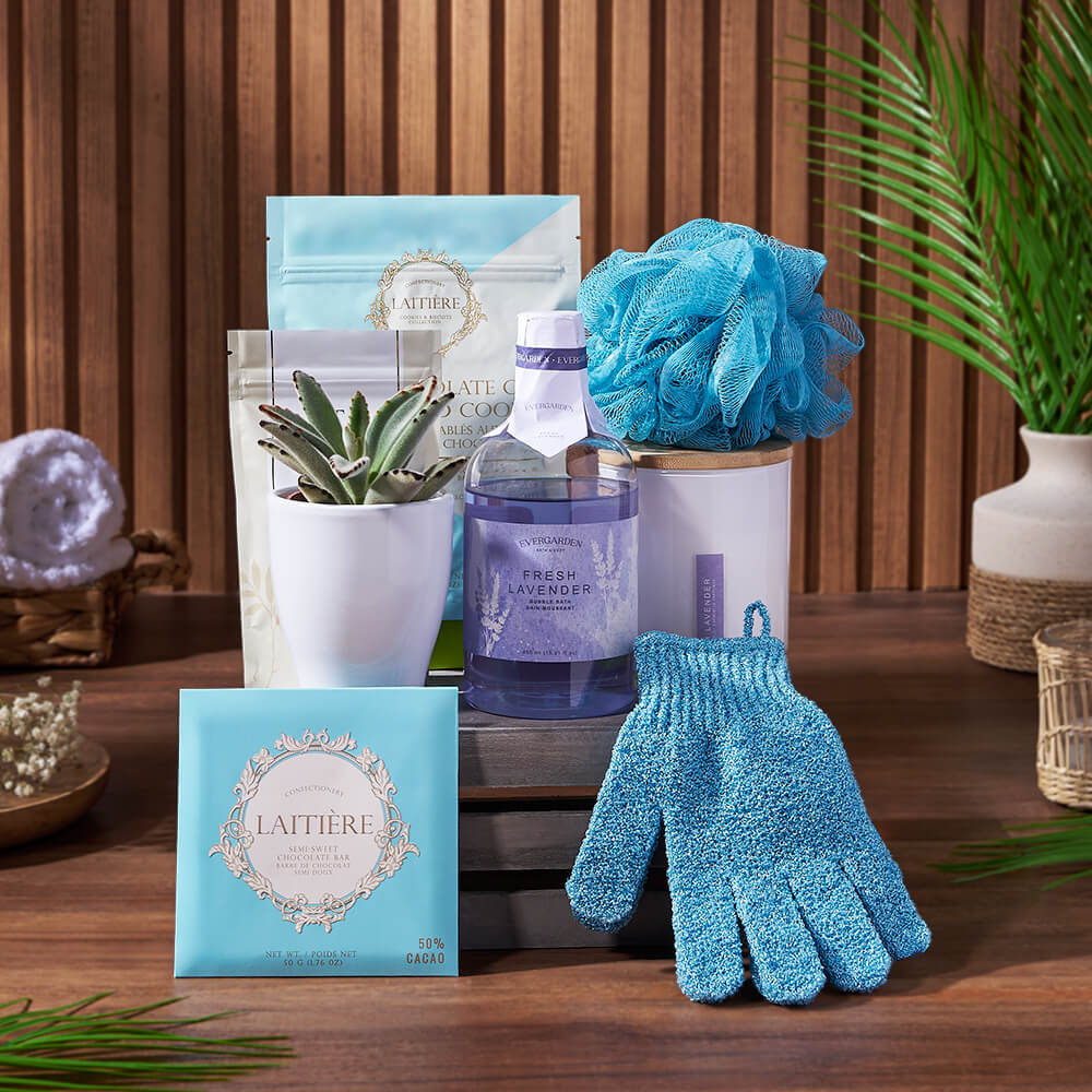 Wonder &amp; Warmth Spa Gift Crate from Chicago Baskets - Spa Gift Set - Chicago Delivery.
