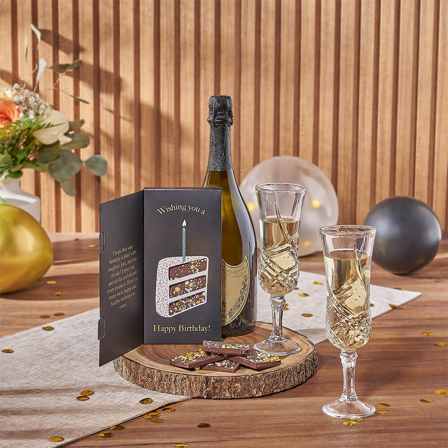 Wonderful Birthday Champagne Gift Set, champagne gift, champagne, sparkling wine gift, sparkling wine, birthday gift, birthday, Chicago delivery